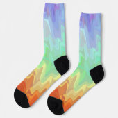 Stöckige, strahlende Socken (Linkes Detail)