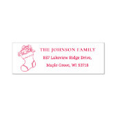 [Stocking Stamp] Custom Christmas Card Address Permastempel (Design)