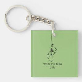 Stocking up on holiday cheers! schlüsselanhänger