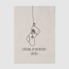 Stocking up on holiday cheers! seidenpapier