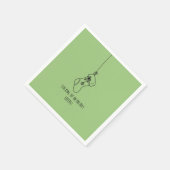 Stocking up on holiday cheers! serviette (Ecke)