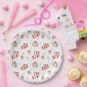 Stockings Candy Canes Presents Festive Christmas Pappteller (Party)