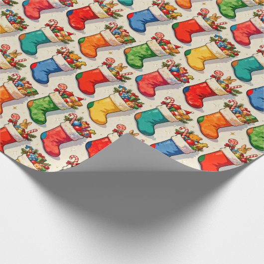 Stockings Filled Geschenkpapier (Ecke)