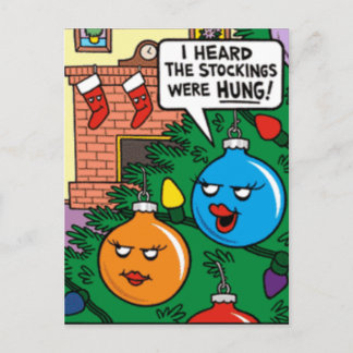 Stockings Hung Feiertagspostkarte