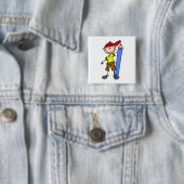 Stockjunge mit Bleistift Button (Beispiel)