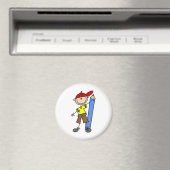 Stockjunge mit Bleistift Magnet (In Situ (Geschirrspüler))