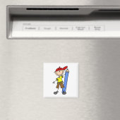 Stockjunge mit Bleistift Magnet (In Situ (Geschirrspüler))