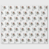 Stockmann mit Rosenstrauß Geschenkpapier (Flach)