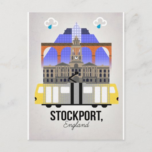 Stockport Postkarte (Vorderseite)