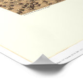 Stockton, CA Panorama Karte 1870 (1667A) - restaur Poster (Ecke)