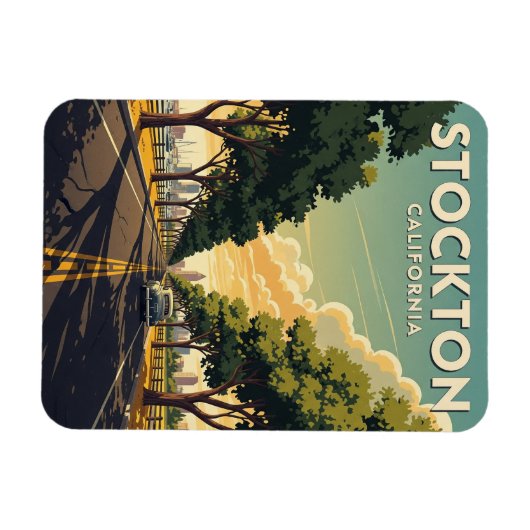 Stockton California Central Valley Magnet (Horizontal)