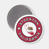 Stockton California Magnet (Vorderseite/Rückseite)