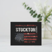 Stockton California Postkarte (Stehend Vorderseite)