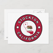 Stockton California Postkarte (Vorne/Hinten)