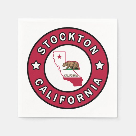 Stockton California Serviette (Vorderseite)