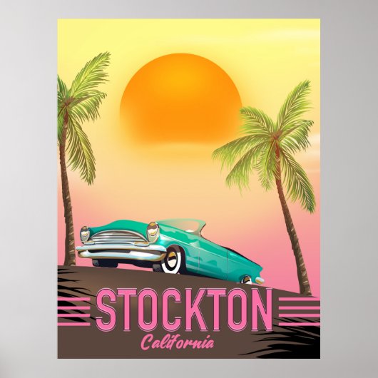 Stockton California USA Poster (Vorne)