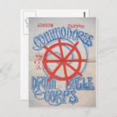Stockton Commodores Drum and Bugle Corps Postkarte (Vorne/Hinten)