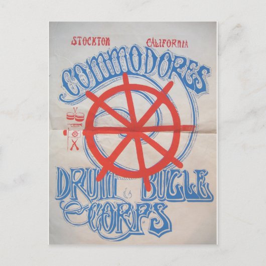 Stockton Commodores Drum and Bugle Corps Postkarte (Vorderseite)