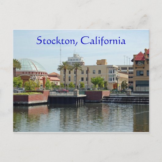 Stockton, Kalifornien Postkarte (Vorderseite)