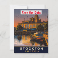 Stockton, Kalifornien, Travel Postcard,