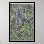 Stockton Lake Missouri Satellite Poster Karte (Vorne)