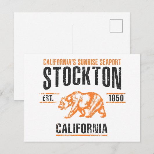 Stockton Postkarte (Vorne/Hinten)