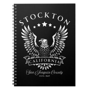 Stockton San Joaquin County Kalifornien Vintage Notizblock