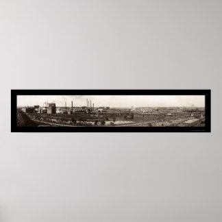 Stockyards Omaha NE Foto 1914 Poster