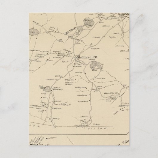 Stoddard, Cheshire Co Postkarte (Vorderseite)