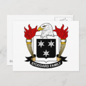 Stoddard Familienwappen Postkarte (Vorne/Hinten)