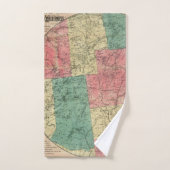 Stoddard's Map of the Adirondack Wilderness, 1883 Badhandtuch Set (Handtuch)