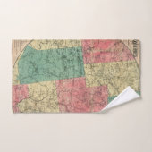 Stoddard's Map of the Adirondack Wilderness, 1883 Badhandtuch Set (Handtuch)
