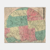 Stoddard's Map of the Adirondack Wilderness, 1883 Fleecedecke (Vorderseite (Horizontal))