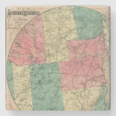 Stoddard's Map of the Adirondack Wilderness, 1883 Steinuntersetzer (Vorderseite)