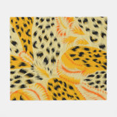 Stoff abstrakt gemischt Tierhaut Textur Hintergrun Fleecedecke (Vorderseite (Horizontal))