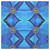 Stoff - Abstrakter Blaumohn (Muster)