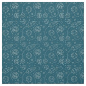 Stoff - Auf den Mond und zurück (Muster)