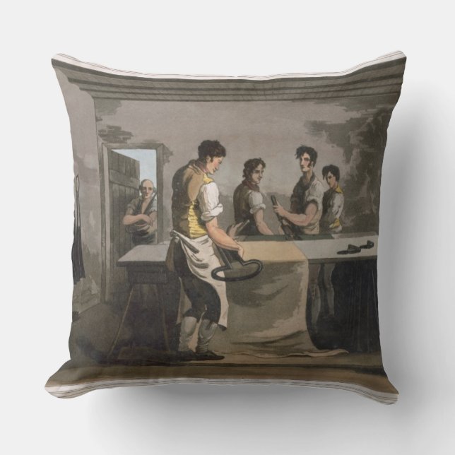 Stoff-Aufbereiter, von "Kostüm von Yorkshire" Kissen (Vorderseite)