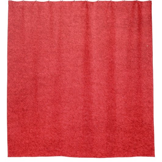 Stoff aus rotem Stoff Duschvorhang (Vorderseite)