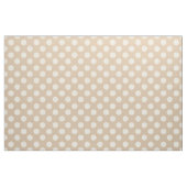 Stoff: Beige-weiße Polka-Punkte Stoff (Yard (91,4 cm))