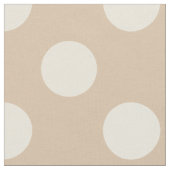 Stoff: Beige-weiße Polka-Punkte Stoff (Nahaufnahme)