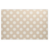 Stoff: Beige-weiße Polka-Punkte Stoff (Fat Quarter (45,7 x 55,9 cm))