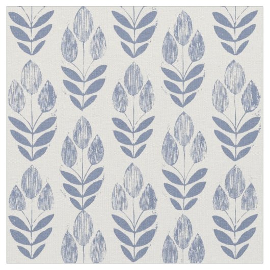 Stoff - Blaue Tulips (Nahaufnahme)
