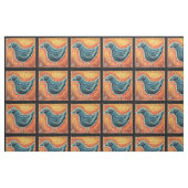 Stoff, Blauer Vogel Stoff (Fat Quarter (45,7 x 55,9 cm))