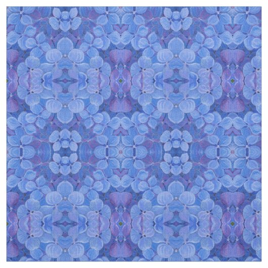 Stoff - Blue Hydrangea (Muster)