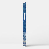 Stoff Blue Jeans Background, Denim Textur Case-Mate iPhone Hülle (Rückseite / Rechts)