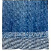 Stoff Blue Jeans Background, Denim Textur Duschvorhang (Vorderseite)