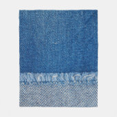 Stoff Blue Jeans Background, Denim Textur Fleecedecke (Vorderseite)