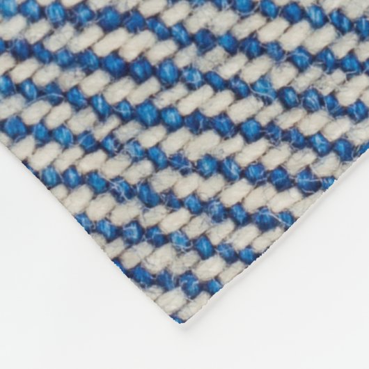 Stoff Blue Jeans Background, Denim Textur Fleecedecke (Ecke)