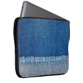 Stoff Blue Jeans Background, Denim Textur Laptopschutzhülle (Vorne Rechts)